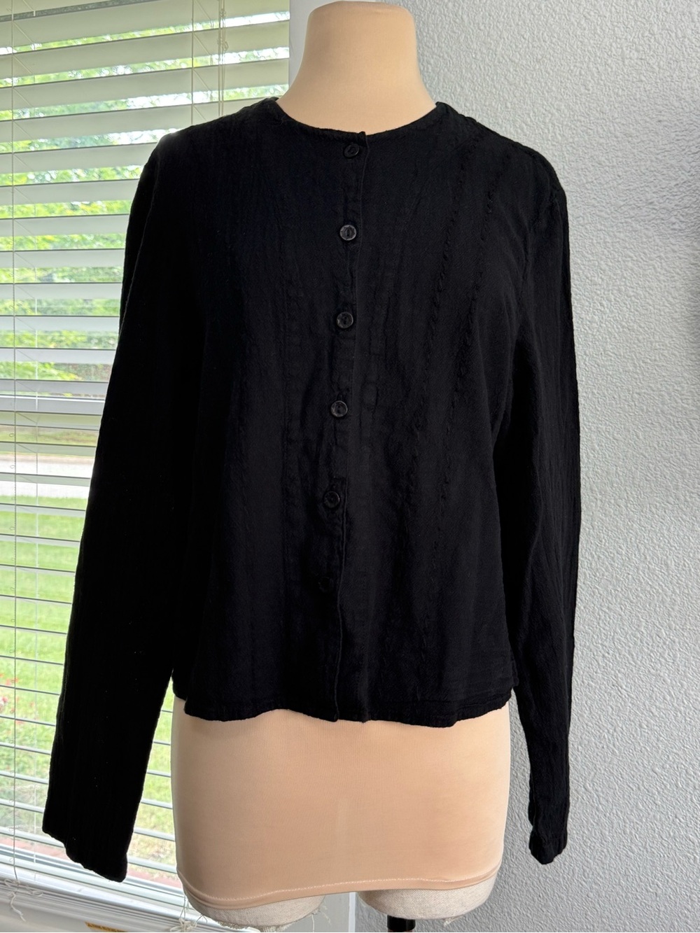 NWT Utku Button Front Lightweight Cotton Crop Jacket